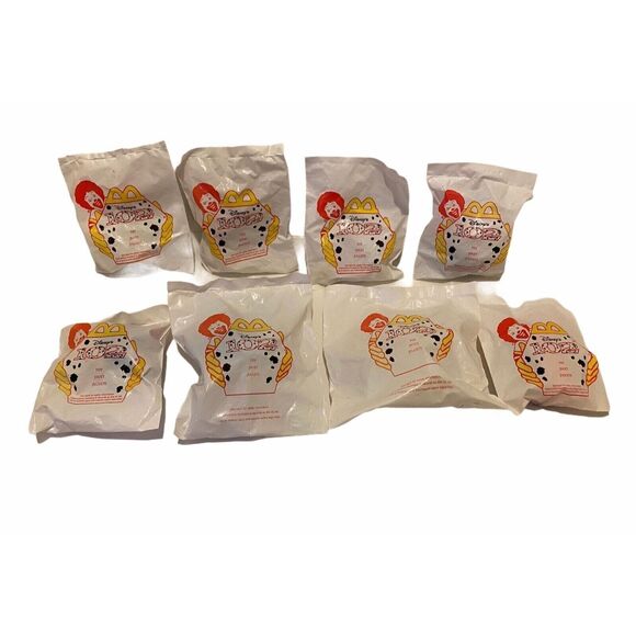McDonald’s 2000 Disney 102 Dalmatians 8 Piece Happy Meal Toys Mystery Unopened - Picture 1 of 6